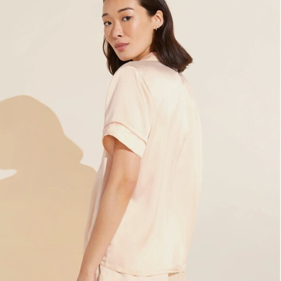 Inez Washable Silk Short PJ Set Small - Picture 3 of 8